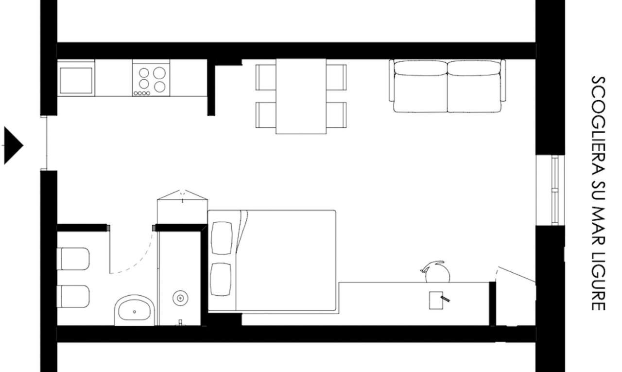 Ca De Ma - Sea Front Apartment Genoa Ngoại thất bức ảnh